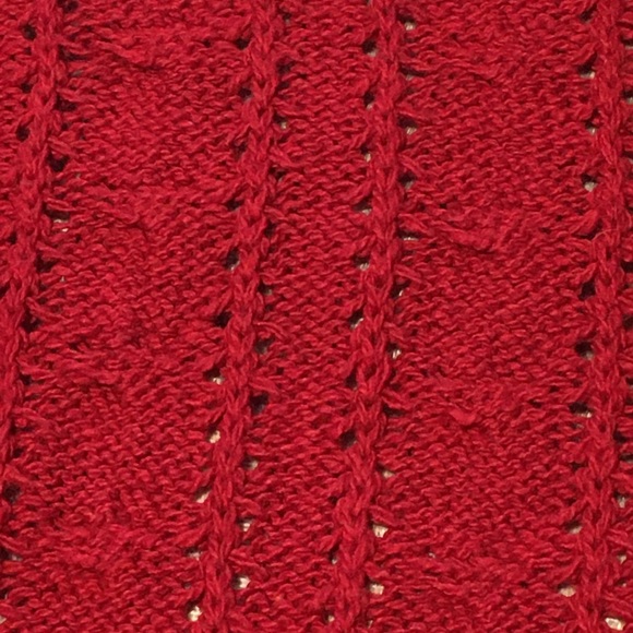 Vintage Cranberry Cat Snowflake Cardigan cotton - Picture 13 of 16